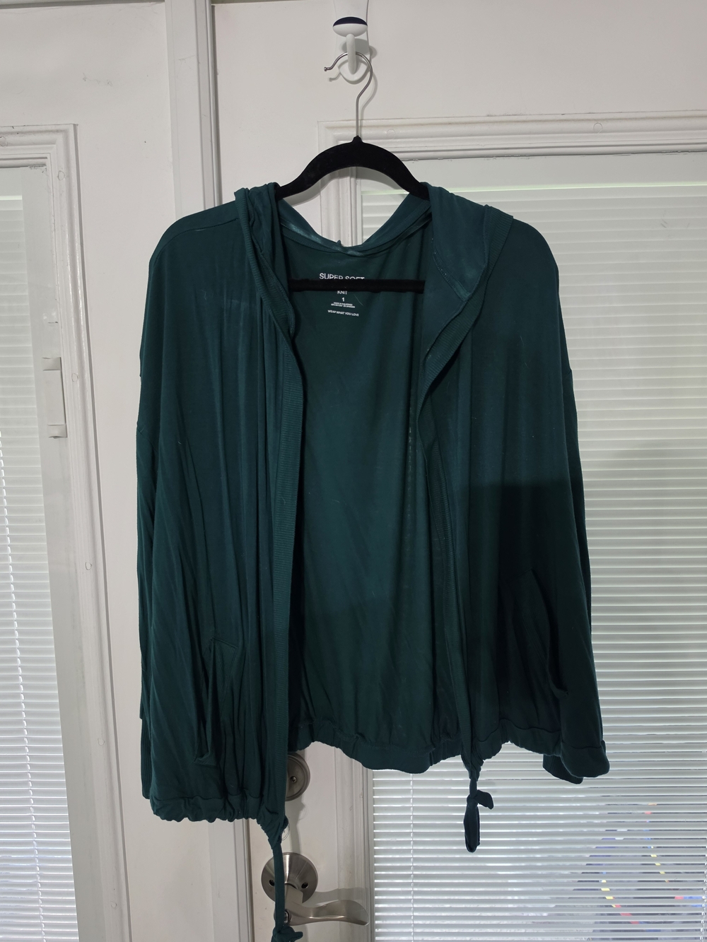 torrid Teal Hooded Lightweight Cardigan